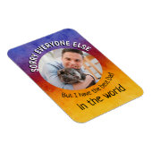 おもしろい犬引用文ファーザーズカスタムデイ写真カラフル マグネット (右側)