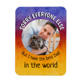 おもしろい犬引用文ファーザーズカスタムデイ写真カラフル マグネット