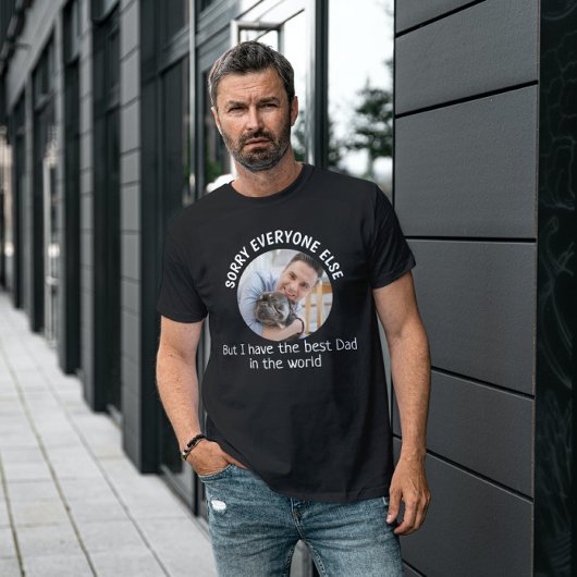 おもしろい犬引用文ファーザーズカスタムデイ写真 Tシャツ