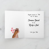 おもしろい犬引用文ファーザーズカスタムデイPhoto Red サンキューカード (内部)