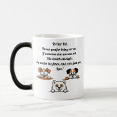 おもしろい犬引用文マグ – 獣医または犬愛好家のためのギフト モーフィングマグカップ (左)