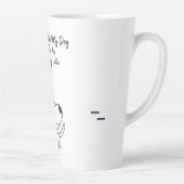 おもしろい犬引用文 カフェラテマグ (右)