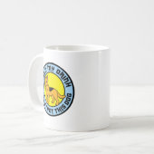 おもしろい犬恋人のマグカップ コーヒーマグカップ (正面左)