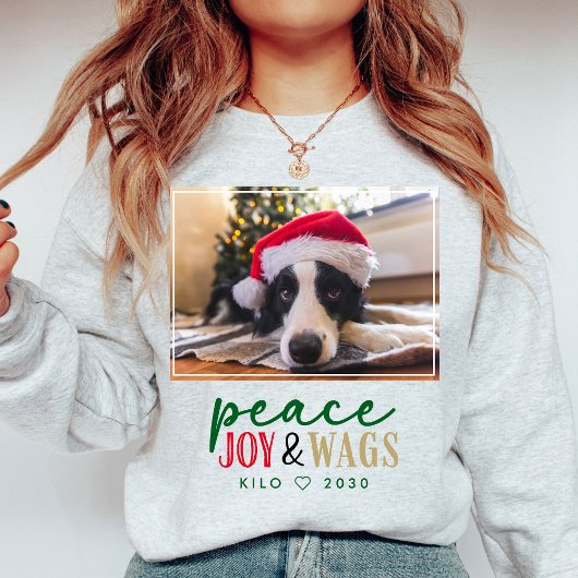 おもしろい犬恋人クリスマスフォトカワイイパーソナライズされた Tシャツ