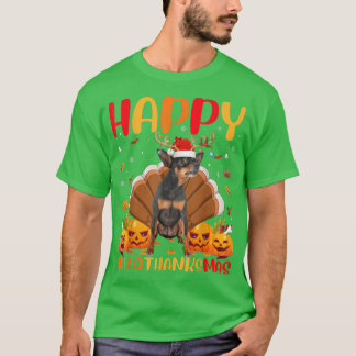 おもしろい犬恋人ハッピーミニチュアピンシャードッグハロー Tシャツ