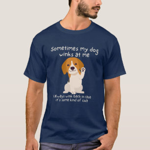 おもしろい犬恋人Tシャツ – パピ熱狂するー親ティー Tシャツ
