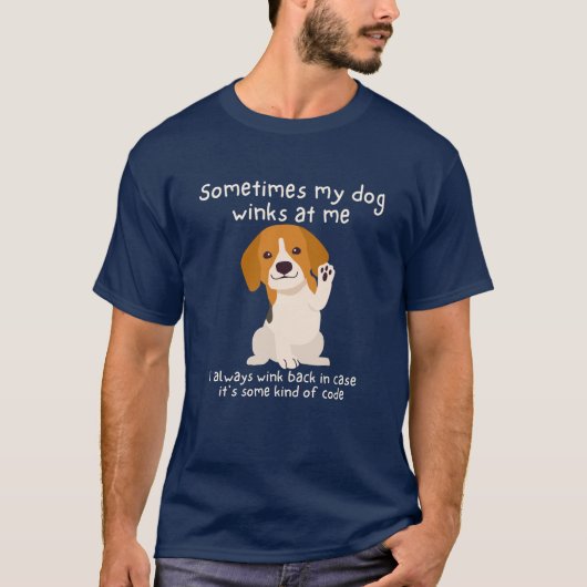 おもしろい犬恋人Tシャツ – パピ熱狂するー親ティー Tシャツ (正面)