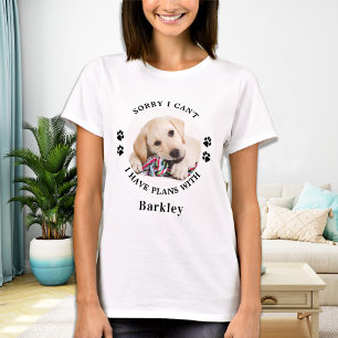 おもしろい犬愛パーソナライズされた者ペット写真 Tシャツ