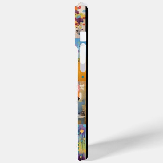 おもしろい犬愛好家動物ペットポートレートかわいいモザイク Case-Mate iPhoneケース (裏面 / 左)