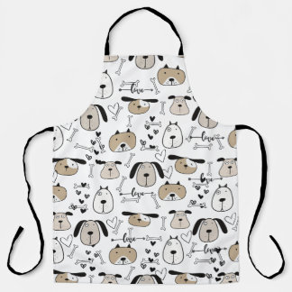 おもしろい犬愛好家 エプロン