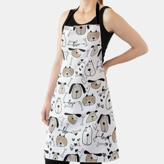 おもしろい犬愛好家 エプロン (インサイチュ)