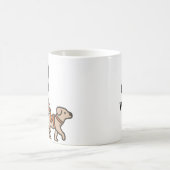 おもしろい犬所有者のマグカップ コーヒーマグカップ (中央)