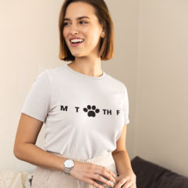 おもしろい犬日のウィークTシャツ Tシャツ