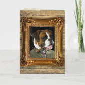 おもしろい犬最高のパパファーズデイカード カード (裏面)