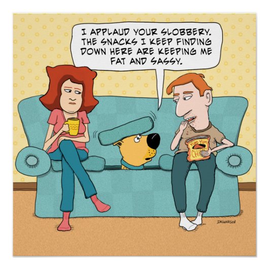 おもしろい犬検索スナックポスター ポスター (正面)