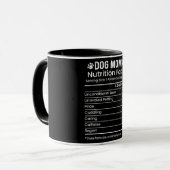 おもしろい犬母の栄養事実 マグカップ (正面左)