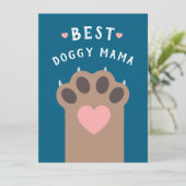 おもしろい犬母ハッピードッグ母の日 カード (スタンド正面)