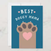 おもしろい犬母ハッピードッグ母の日 カード (正面)