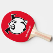おもしろい犬漫画の卓球卓球ラケット 卓球ラケット (横)