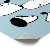 おもしろい犬漫画 ポスター (角)