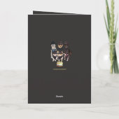 おもしろい犬火災危険誕生日 カード (裏面)