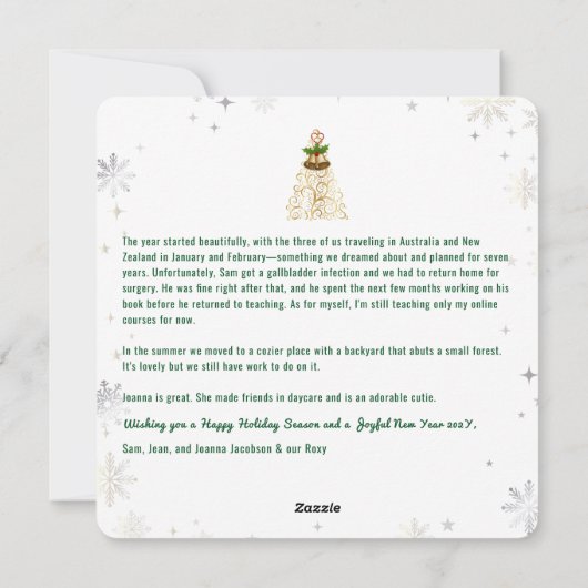 おもしろい犬猫ピースラブジョイ5枚かわいいゴールデン シーズンカード (裏面)