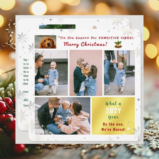 おもしろい犬猫引っ越しましたニューホーム6枚かわいい シーズンカード