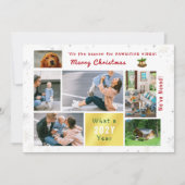 おもしろい犬猫引っ越しましたニューホーム6枚かわいい シーズンカード (正面)