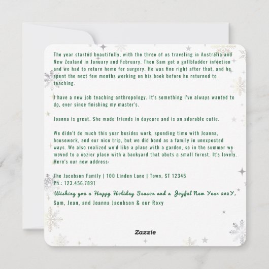 おもしろい犬猫引っ越しました4写真ゴールデンエレガントド シーズンカード (裏面)