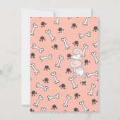 おもしろい犬猫獣医学校卒業 招待状 (裏面)