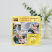 おもしろい犬猫4枚かわいいハッピーホリデーズゴールデン シーズンカード (スタンド正面)