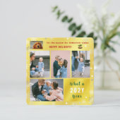 おもしろい犬猫5枚ハッピーホリデイズカワイゴールデン シーズンカード (スタンド正面)