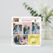 おもしろい犬猫what a年ハッピーホリデー5枚 シーズンカード (スタンド正面)