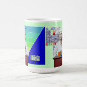 おもしろい犬生物学または化学先生のマグ コーヒーマグカップ (中央)