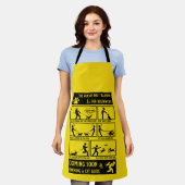 おもしろい犬訓練指導書 エプロン (着用した状態)