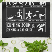 おもしろい犬訓練指導書 キッチンタオル (折り畳み)