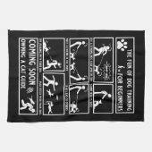 おもしろい犬訓練指導書 キッチンタオル (横)