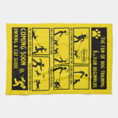 おもしろい犬訓練指導書 キッチンタオル (横)