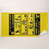 おもしろい犬訓練指導書 ビーチタオル (正面)