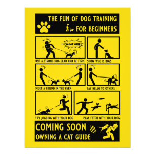 おもしろい犬訓練指導書 フォトプリント           