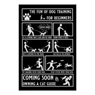 おもしろい犬訓練指導書 ポスター