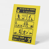 おもしろい犬訓練指導書 台座サイン (正面)