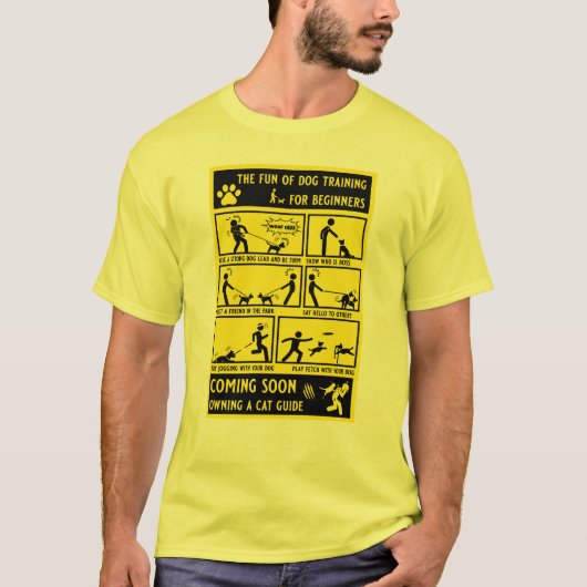 おもしろい犬訓練指導書 Tシャツ (正面)