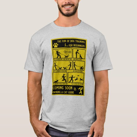 おもしろい犬訓練指導書 Tシャツ (正面)