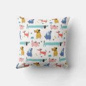 おもしろい犬誕生の状態 クッション (裏面)