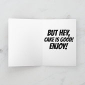 おもしろい犬誕生日カード、RUFF カード (内部)