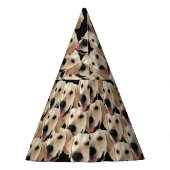 おもしろい犬誕生日パーティカスタム顔写真/ヘッド パーティーハット (裏面)