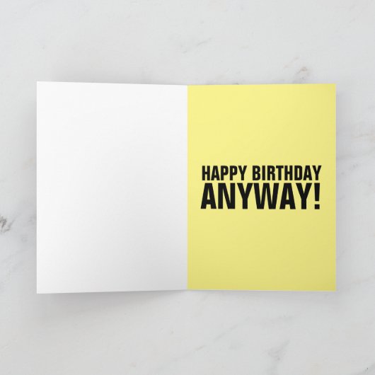 おもしろい犬誕生日、犬の年のあなたは死んだカード カード (内部)