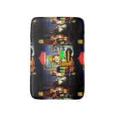 おもしろい犬遊トランプのポーカー バスマット (正面縦)