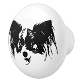おもしろい犬頭 セラミックノブ (右)